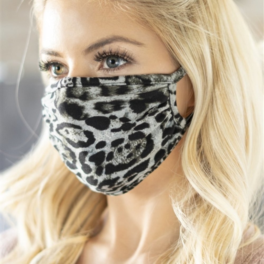 2 for $25! LEOPARD PRINT FACE MASK - Picture 2 of 8